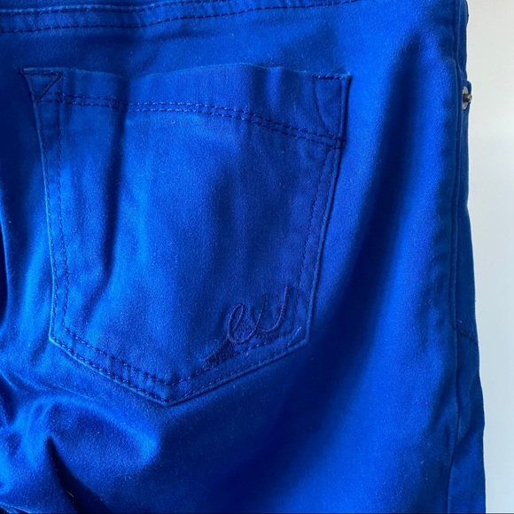 Express bright blue skinny jeans - Picture 4 of 6